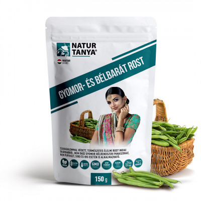 Gyomor-és bélbarát rost - szabadalommal védett, természetes élelmi rost indiai guárbabból - Natur Tanya®